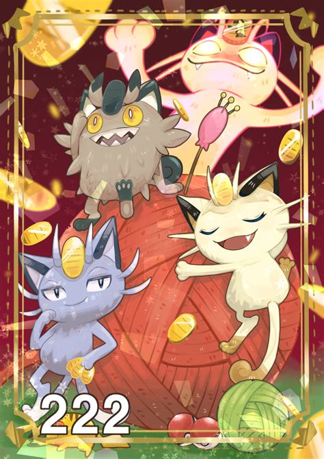 Alolan Meowth Galarian Meowth Gigantamax Meowth Meowth Pikachu