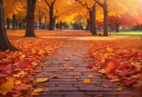 Premium Ai Image Beautiful Autumn Landscape With Colorful Foliag