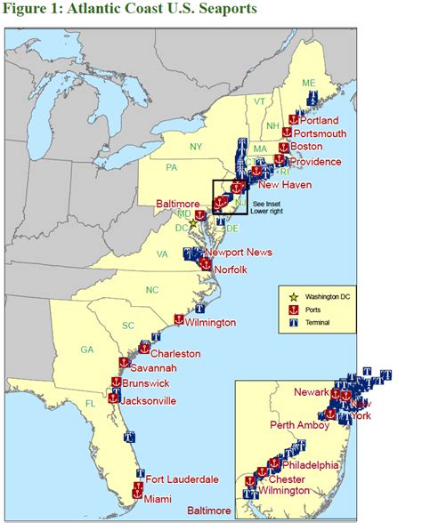 Fact Sheet Atlantic Coast Us Seaports Infrastructureusa Citizen
