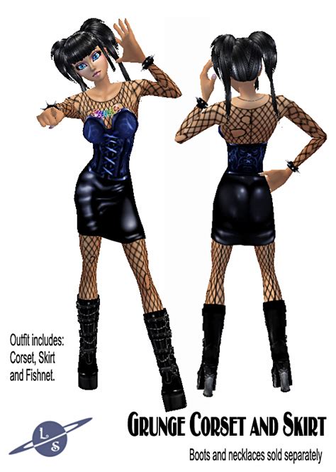 Grunge Corset And Skirt Imvu By Lady Cybercat On Deviantart