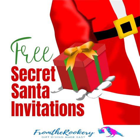 Invitation For Secret Santa Template Business Template Ideas