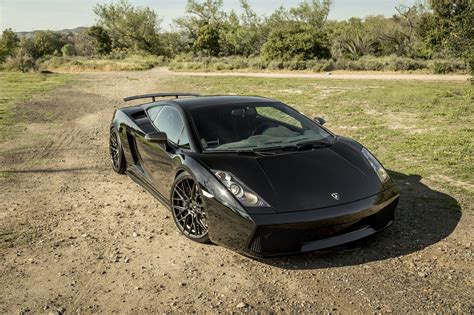 Multispoke Wheels Give Black Lamborghini Gallardo Even More Exotic Look