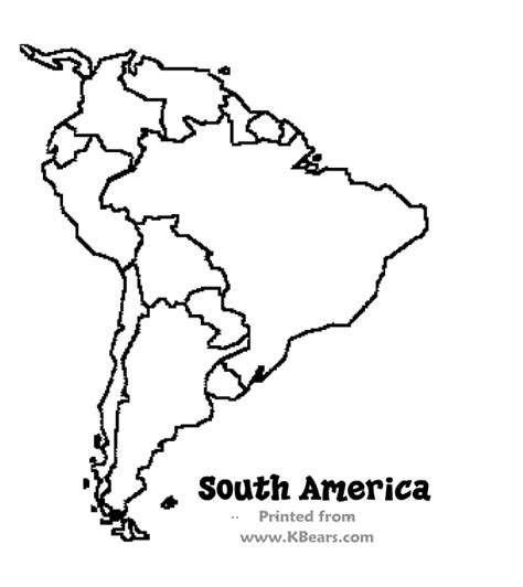 South America Coloring Page Coloring Pages
