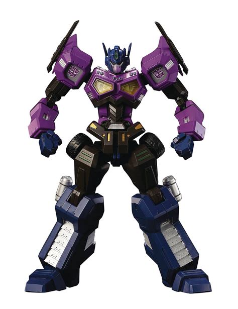Flame Toys Transformers Shattered Glass Optimus Prime Attack Mode Furai Model Kit Sure Thing