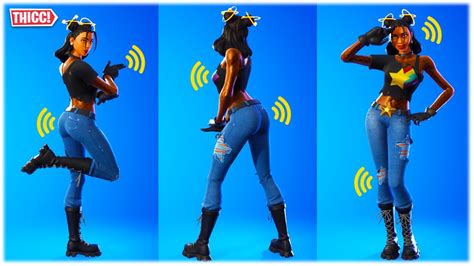 Fortnite Thicc Celeste Skin Showcased With Legendary Dances And Emotes