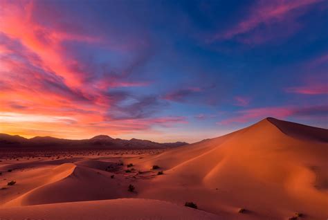 Sun Set In The Desert Hd