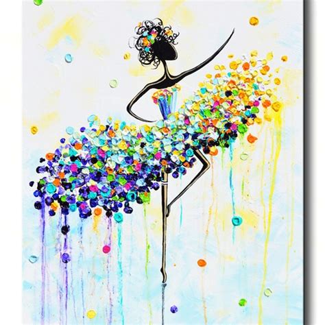 Giclee Print Of Abstract Dancer Painting Modern Large Art Wall Etsy