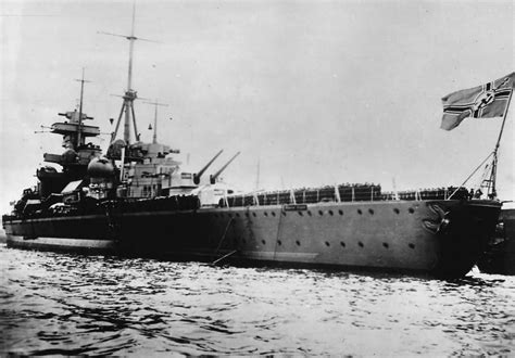 Crew On Deck Of German Cruiser Admiral Hipper World War Photos