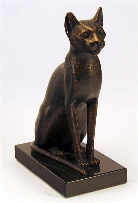Egyptian Bastet Cat Figurine Du Louvre Reproduction Katoomie
