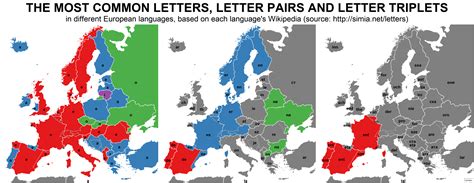 The Most Common Letters In Different European Languages Reurope