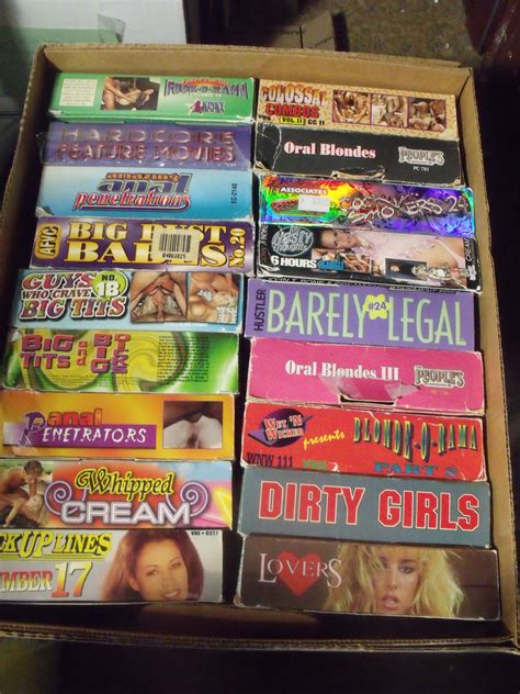 Porno VHS Not CDs Case Of 18 ExtremeXXX Adults Only Must Be 21 Yrsold