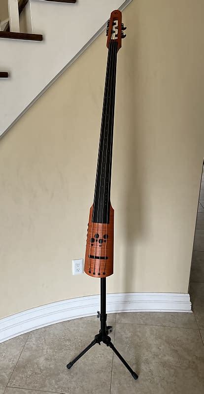 ns design cr4m 4 string electric upright bass 2020 flamed reverb