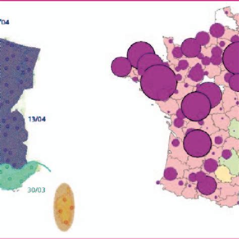 Date De Reprise De Lactivité Des Culicoides En 2009 à Gauche Et