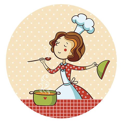 Royalty Free Woman Cooking Clip Art Vector Images And Illustrations Istock
