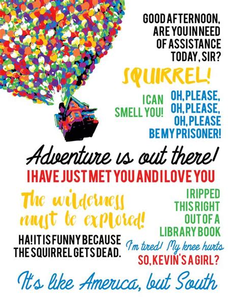 Edward asner, jordan nagai, john ratzenberger. disney pixar up quotes with balloons...