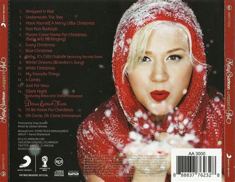 Encartes Pop Encarte Kelly Clarkson Wrapped In Red Deluxe Edition