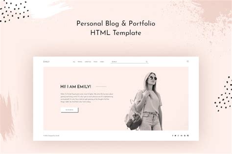 Emily — Personal Blog Html Template By Robirurk On Envato Elements