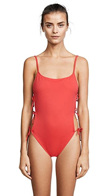 solid and striped swim team lily one piece shopbop