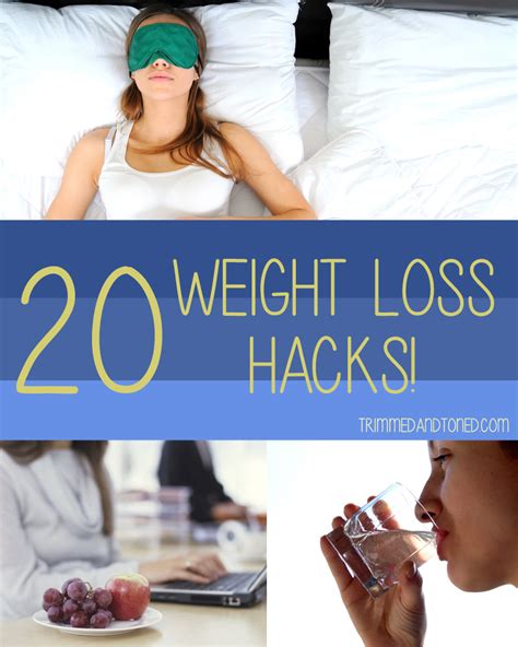 20 Weight Loss Hacks That Can Help You Burn Fat Trimmedandtoned