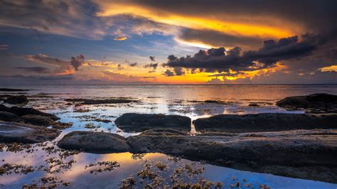 Morning Sunrise At Bak Bak Beach Kudat Sabah Malaysia Desktop Hd
