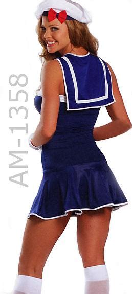 American Sailor Girl Dress 3 Pc Costume Redneckwear