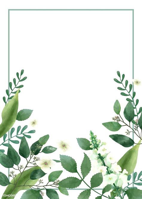 Download Premium Vector Of Invitation Card With A Green Theme By Minty