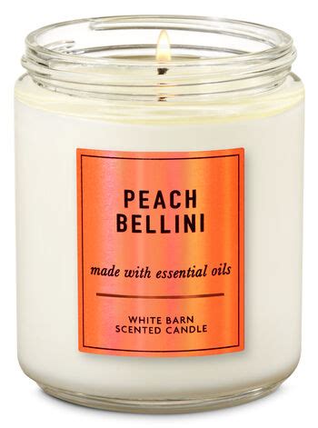 Peach bellini gentle foaming hand soap. Peach Bellini Single Wick Candle | Bath & Body Works
