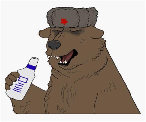 Russian Bear Png Russian Bear With Ushanka Transparent Png Kindpng