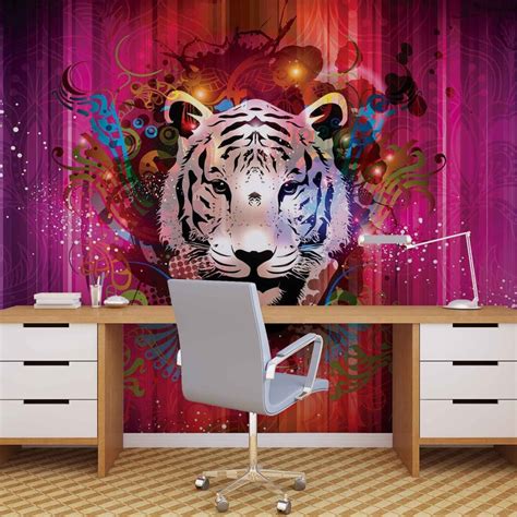 Tiger Abstract Wall Mural Buy Online At Ukposters