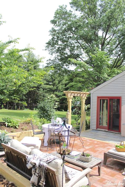 Beautiful Back Patio Makeover Reveal With 8 Diy Project Ideas Lehman Lane