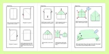 Free Origami Sheet Activity Worksheet Frog Twinkl