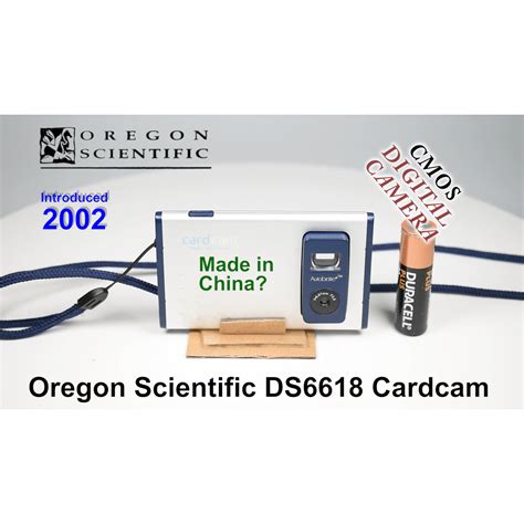 2002 Oregon Scientific Ds6618 Cardcam Cmos Digital Camera