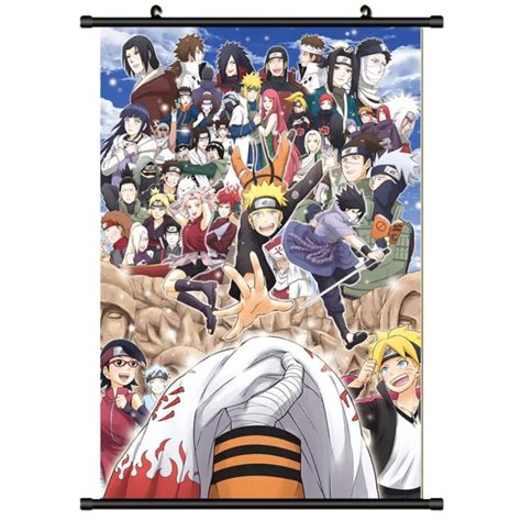 Anime Naruto Sasukesakuraborutosarada Poster Wall Scroll Decor T