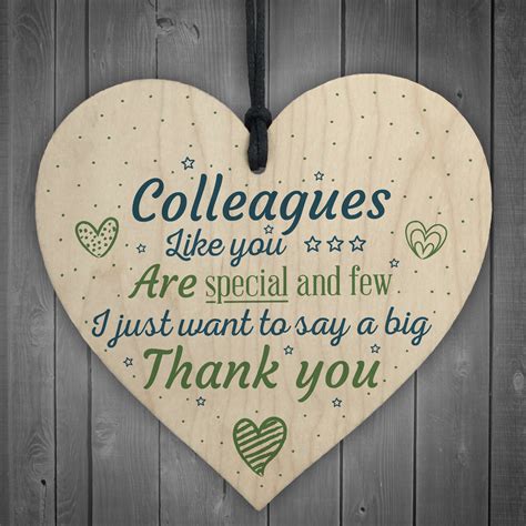 Among many of the offered office gifts, choose only. Special And Few Colleagues Heart Plaque Sign Friendship ...