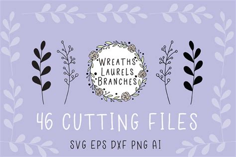 Wreaths Laurels And Branches Graphic By Carrtoonz · Creative Fabrica
