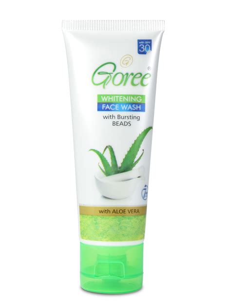 Goree Whitening Face Wash With Bursting Beads Green Royal Beauty