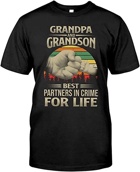 Grandpa And Grandson Best Partners In Crime Ds217 T Shirt Personalized