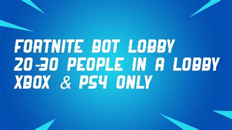 This process is going to be super simple or a little bit complicated depending on one factor: (Chapter 2)How to get a small lobby in fortnite Xbox+PS4 ...