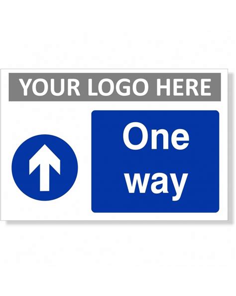 One Way Arrow Up Sign With Or Without Your Logo