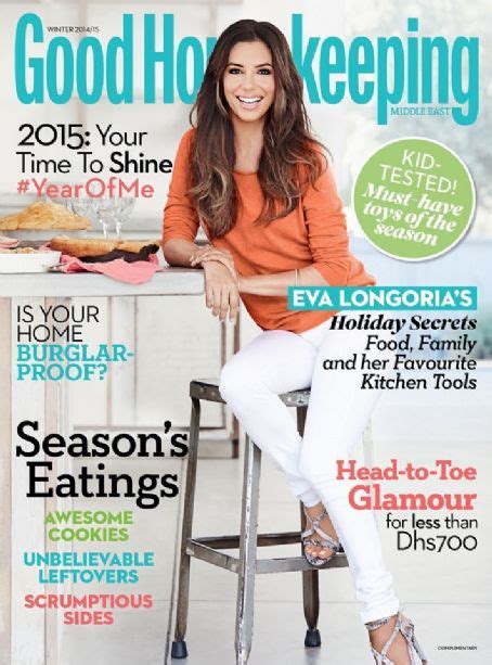 Eva Longoria Good Housekeeping Magazine December 2014 Cover Photo United Arab Emirates
