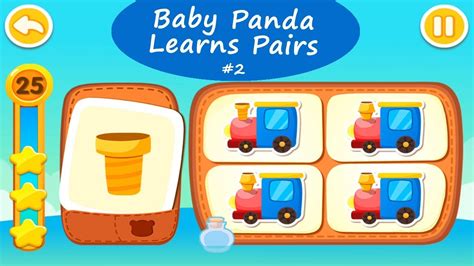 Baby Panda Learns Pairs 2 Find The Same Items In The Picture