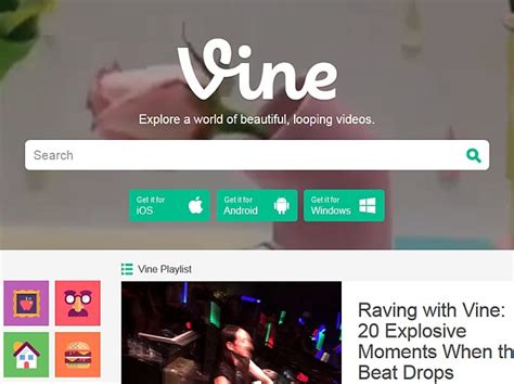 Vines Web Interface Revamped With Featured Sections Playlists And
