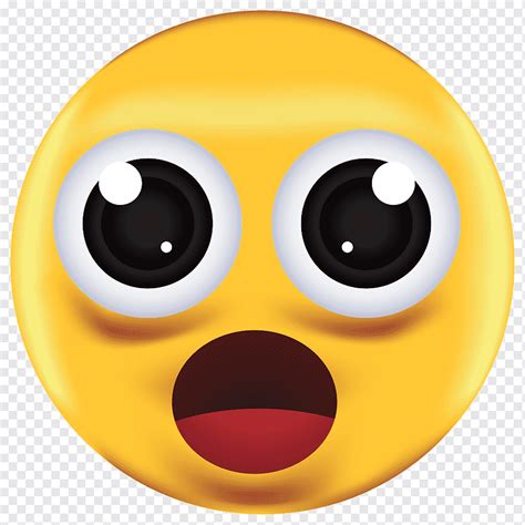Conmocionado Emoji Emoticon Icono Emoción Sorprendido Cara