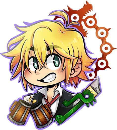 Lust Drawing Wrath Seven Deadly Sins Meliodas Chibi Clipart Full