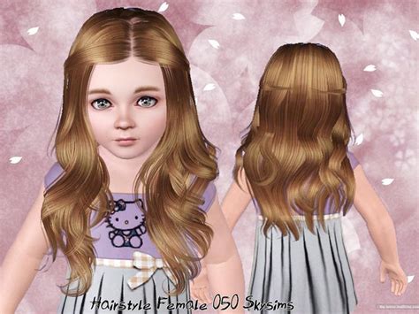 Skysims Hair Toddler 050 With Images Sims Hair Sims 3 Toddler Hair