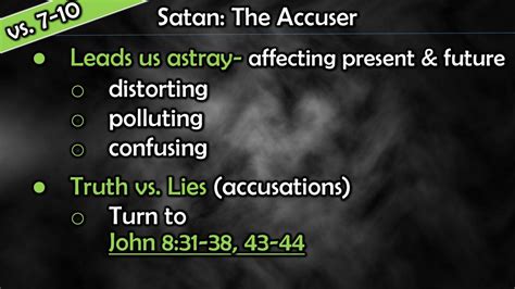 Satan The Accuser Revelation 127 17 Vs Satan The Accuser Brings