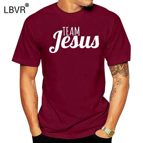 Team Jesus T Shirt Christianity Bible Faith Cross God Holy Lords Brands