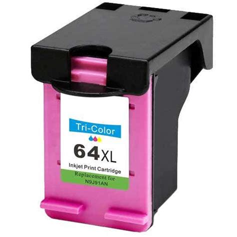 Remanufactured Hp 64xl Ink Cartridge Tri Color High Yield N9j91an
