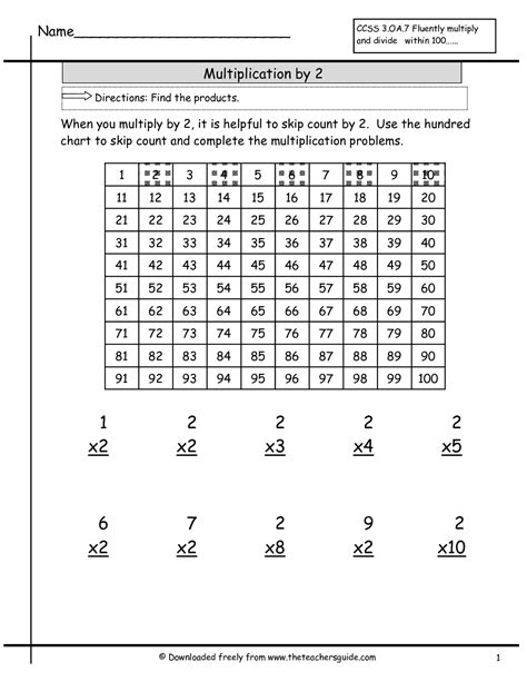 Multiplication 0 9 Facts Worksheet