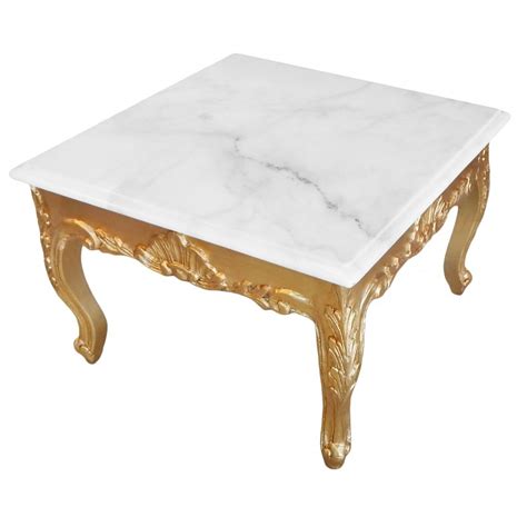 Picket house furnishings caleb coffee table with marble top cks100cte. Square coffee table baroque style gold wood with leaf and white marble top